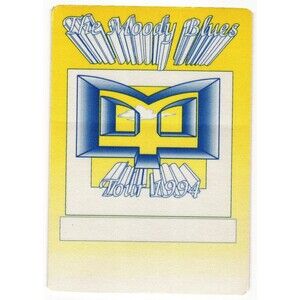 Vintage 1994 Moody Blues Backstage Pass